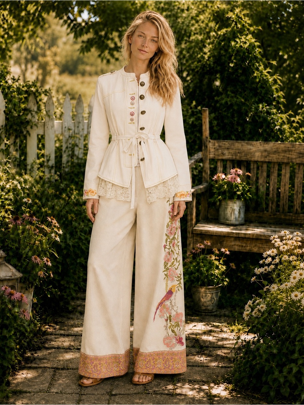 ❤️‍🔥  Aratta Birth of Venus Jacket – Natural – XL – NWT A-71